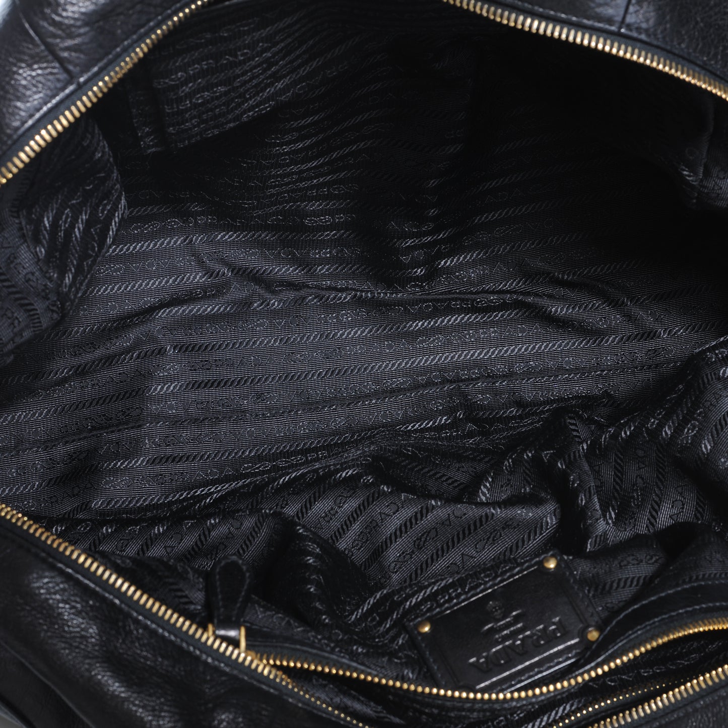 Glace Calf Large Dome Satchel Black
