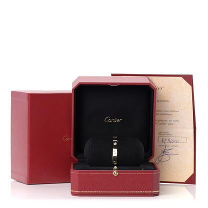 Cartier 18K Yellow Gold 1 Diamond LOVE Cuff Bracelet 18 6 of 6