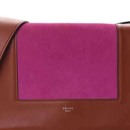 Celine Suede Calfskin Medium Frame Shoulder Bag Brick 9 of 9