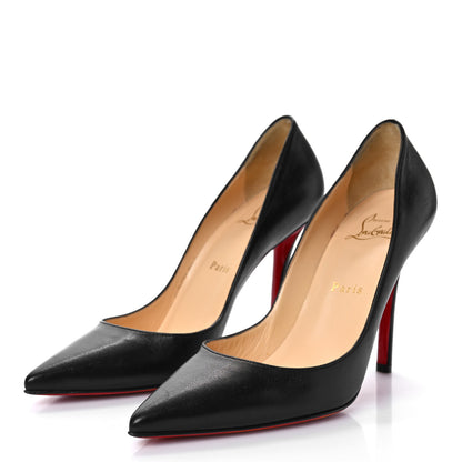 Christian Louboutin Shiny Nappa Apostrophy 100 Pumps 38 Black 4 of 11
