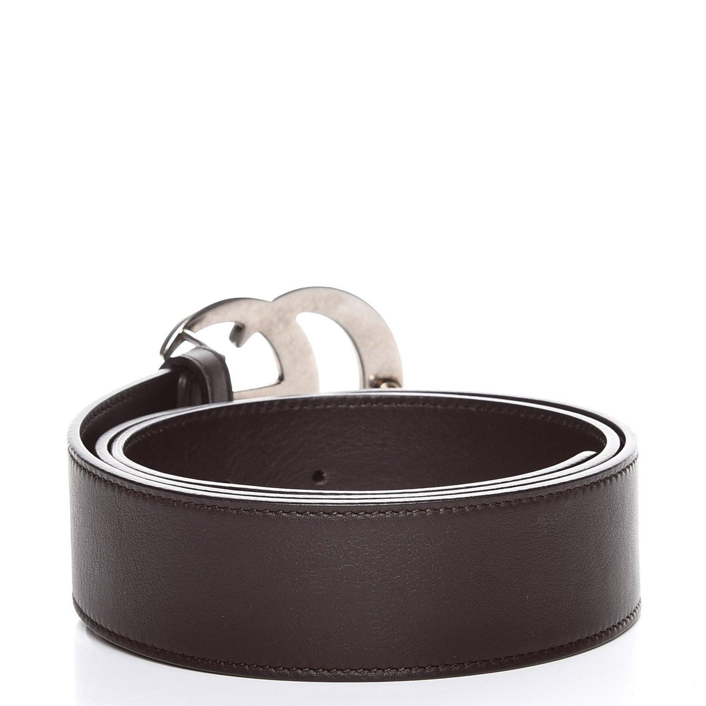 Calfskin Double G 40mm Belt 85 34 Dark Cocoa