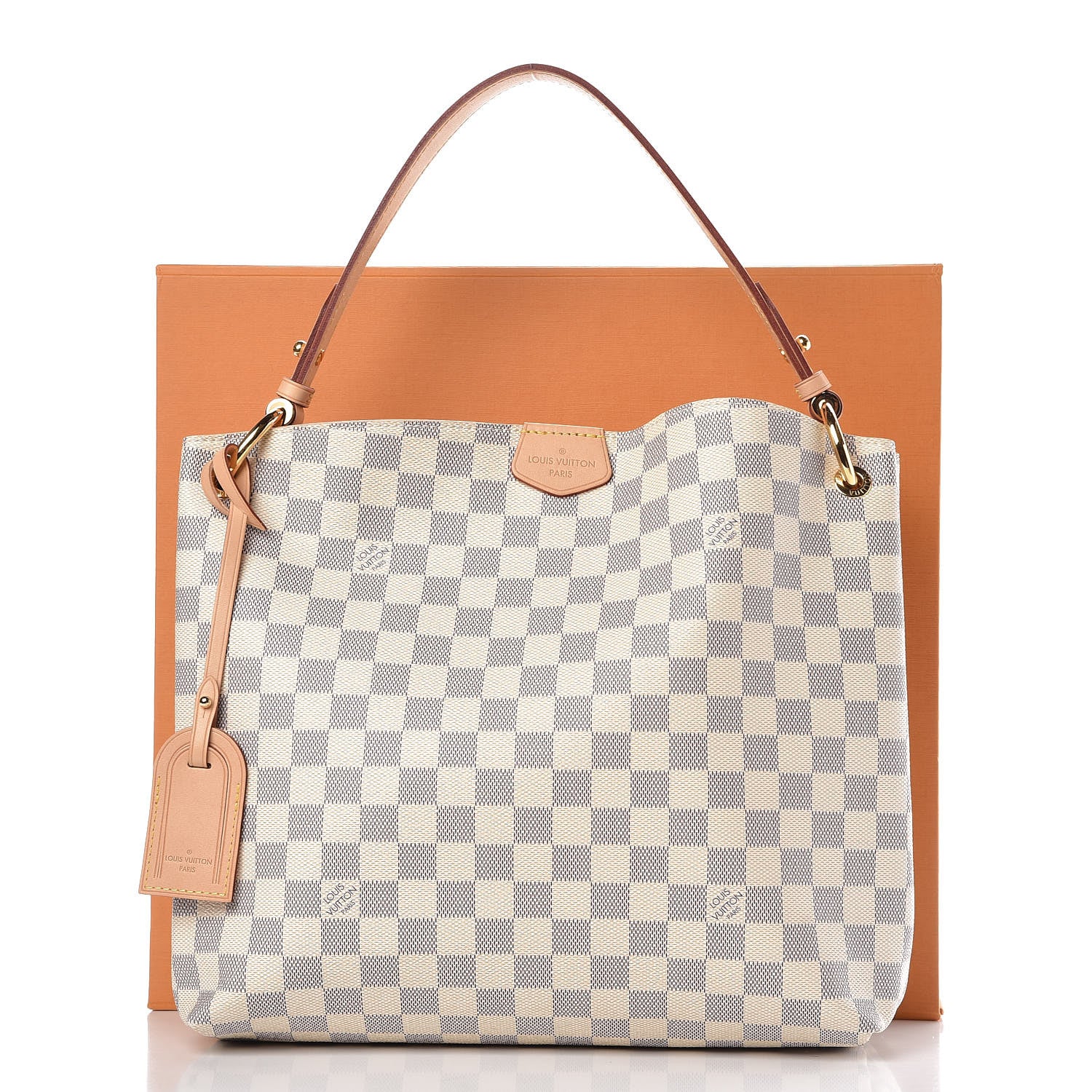 Louis Vuitton Damier Azur Graceful PM Rose Ballerine 9 of 9