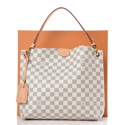 Louis Vuitton Damier Azur Graceful PM Rose Ballerine 9 of 9
