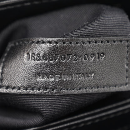 Saint Laurent Calfskin Y Quilted Monogram Monochrome Toy Loulou Crossbody Bag Black 7 of 10