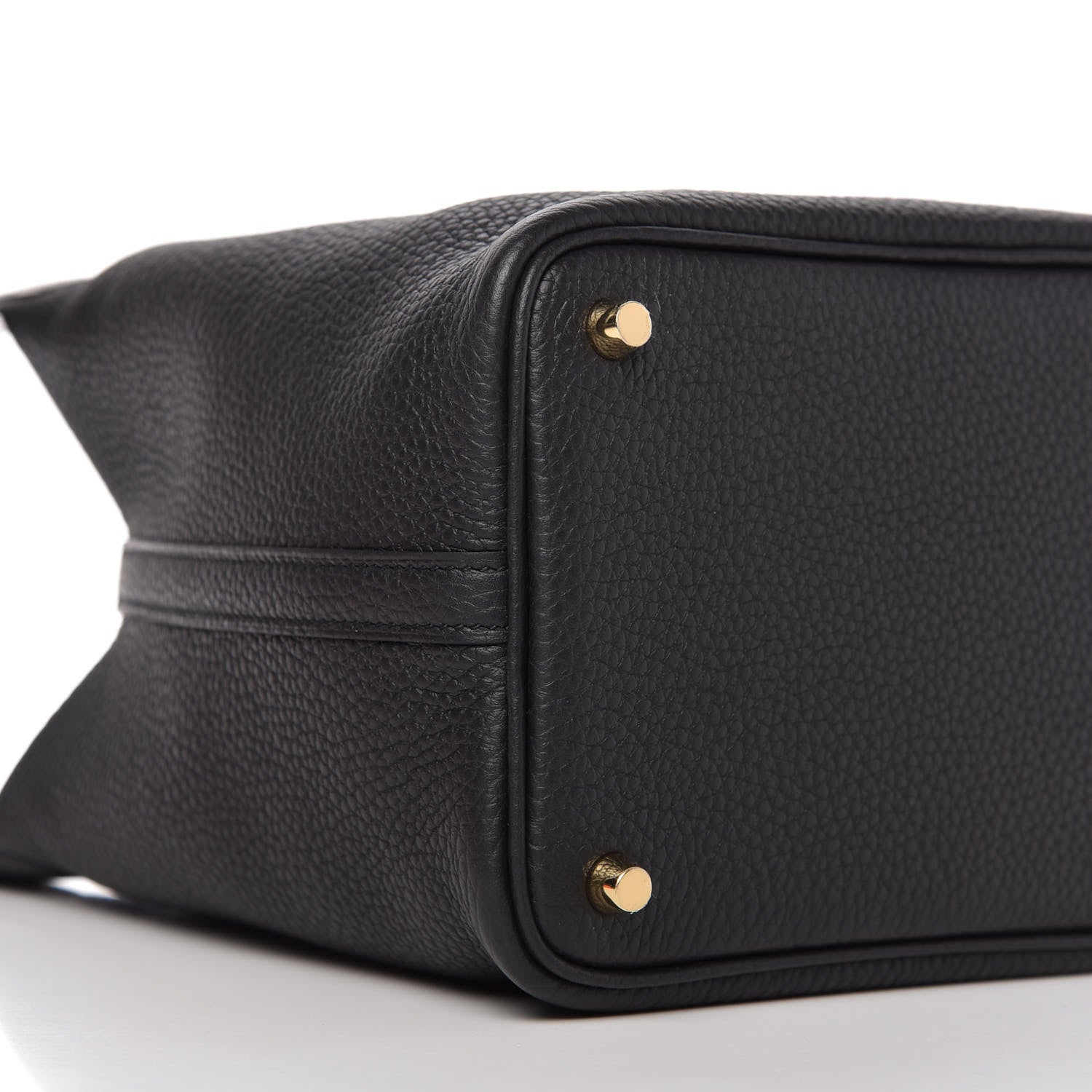 Hermes Taurillon Clemence Matte Alligator Picotin Lock Touch 18 PM Black 6 of 10