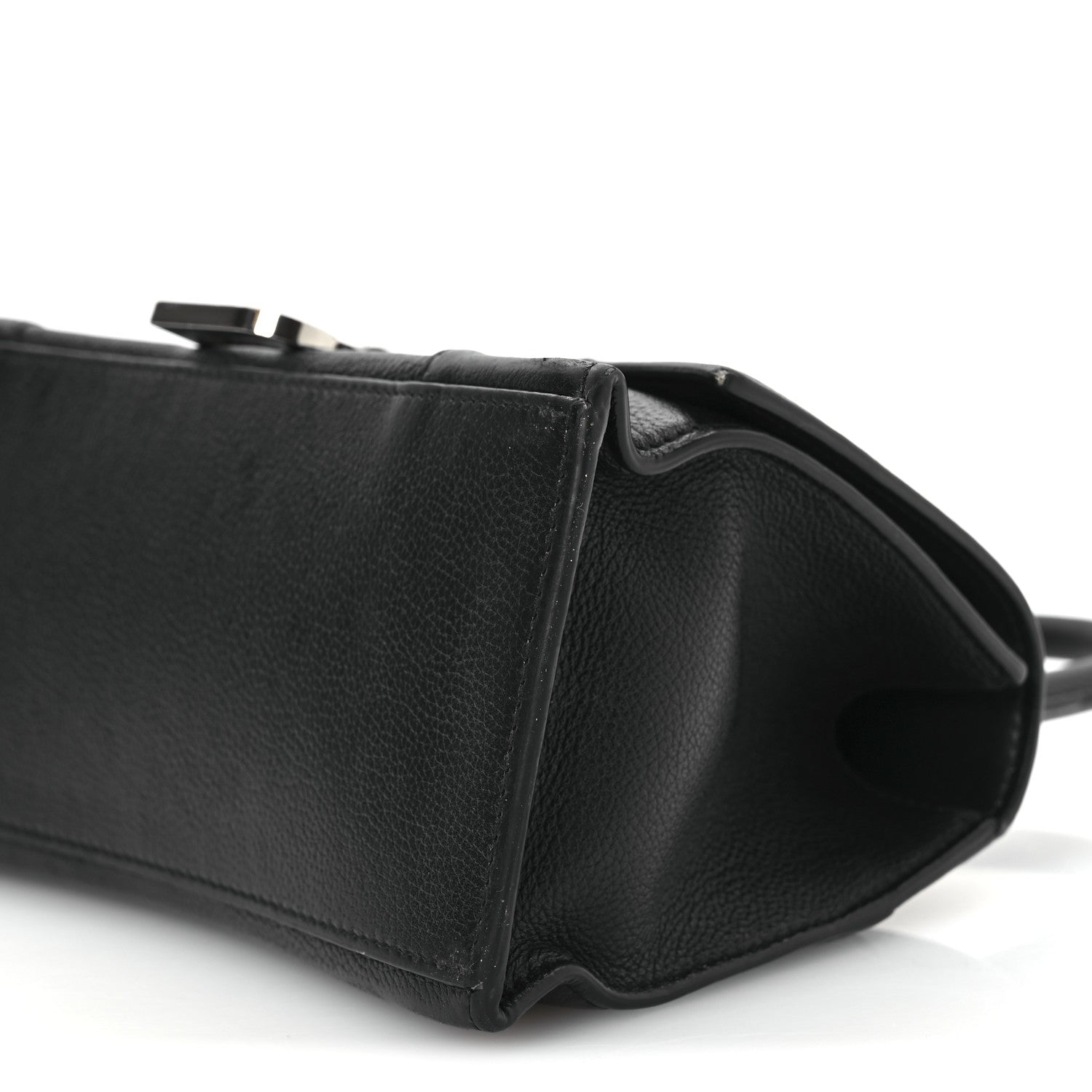 Balenciaga Grained Calfskin Small Hourglass Top Handle Bag Black 10 of 18