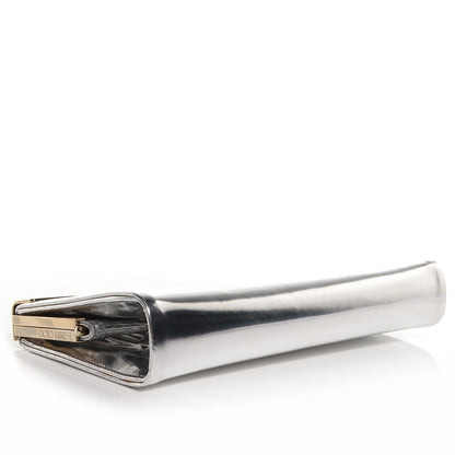 Jimmy Choo Mirrored Calfskin Cayla Clutch Silver 4 of 8