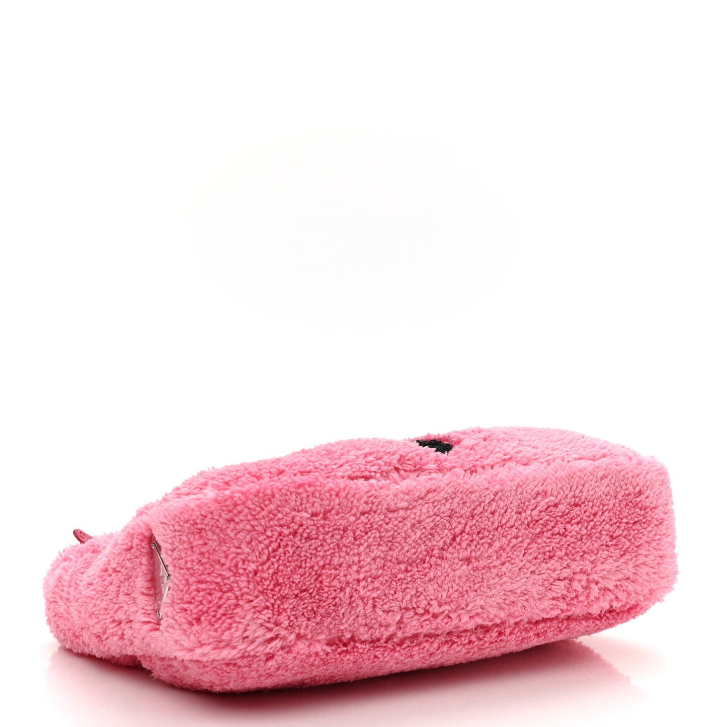 Terry Cloth Mini Re-Edition 2000 Bag Petalo Black