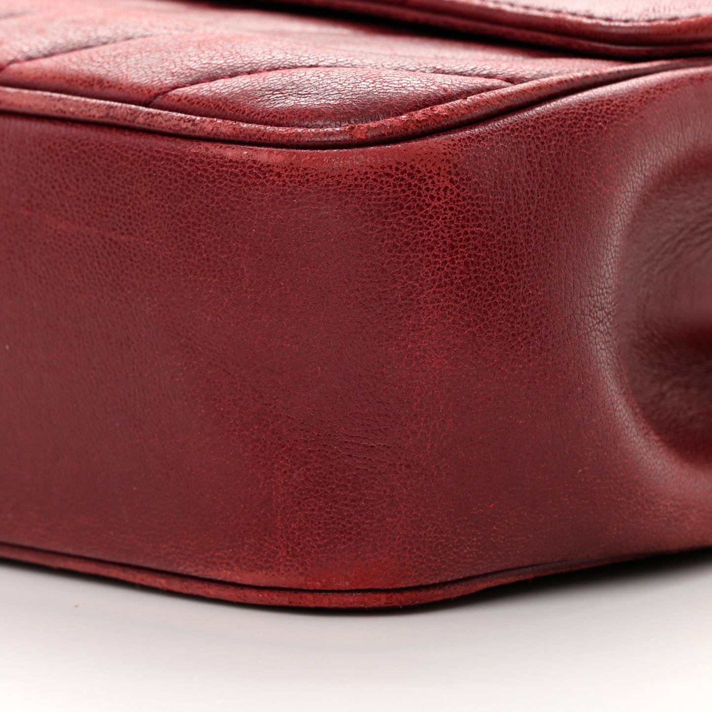 Lambskin Quilted Jumbo Coco Vintage Flap Burgundy