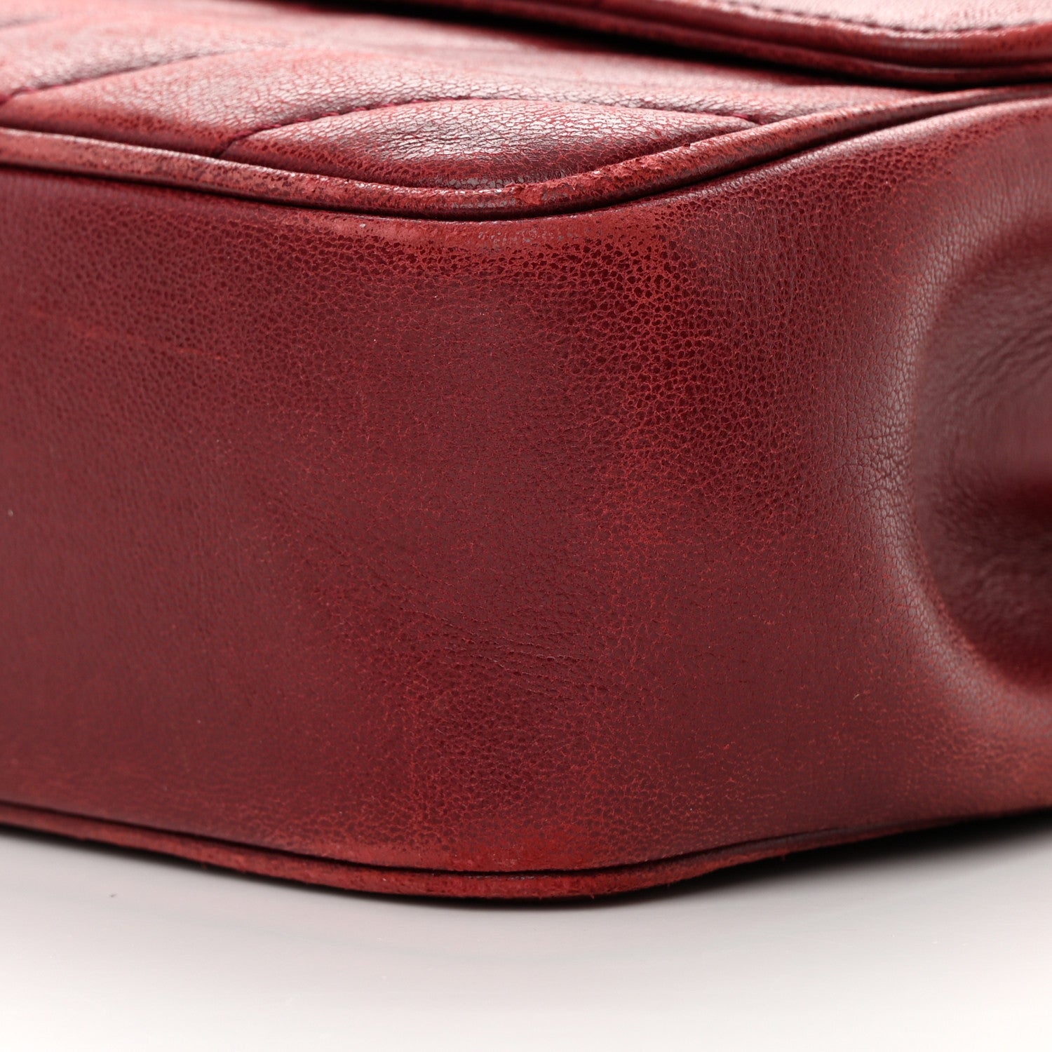 Chanel Lambskin Quilted Jumbo Coco Vintage Flap Burgundy 11 of 22