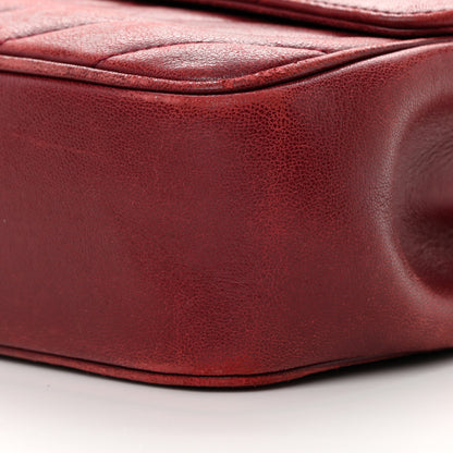 Chanel Lambskin Quilted Jumbo Coco Vintage Flap Burgundy 11 of 22