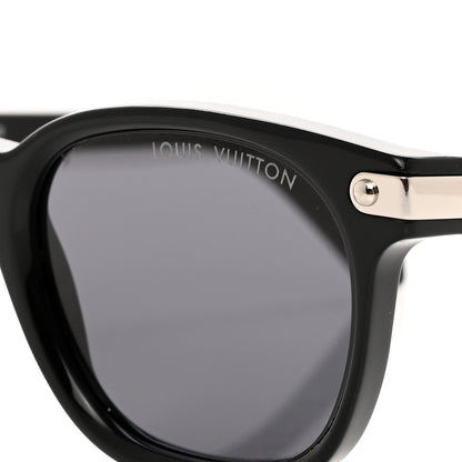 Louis Vuitton Acetate LV Signature Square Round Z1963U Sunglasses Black 7 of 8