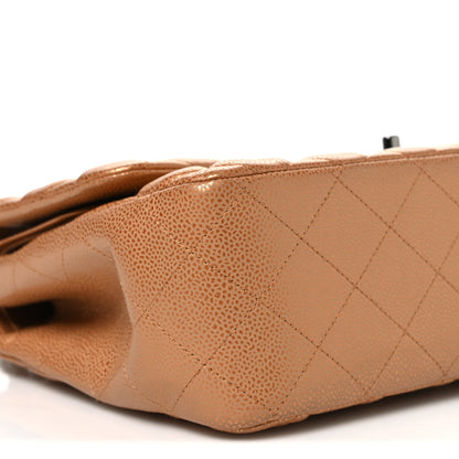 Chanel Metallic Caviar Quilted Jumbo Double Flap Copper 9 of 11