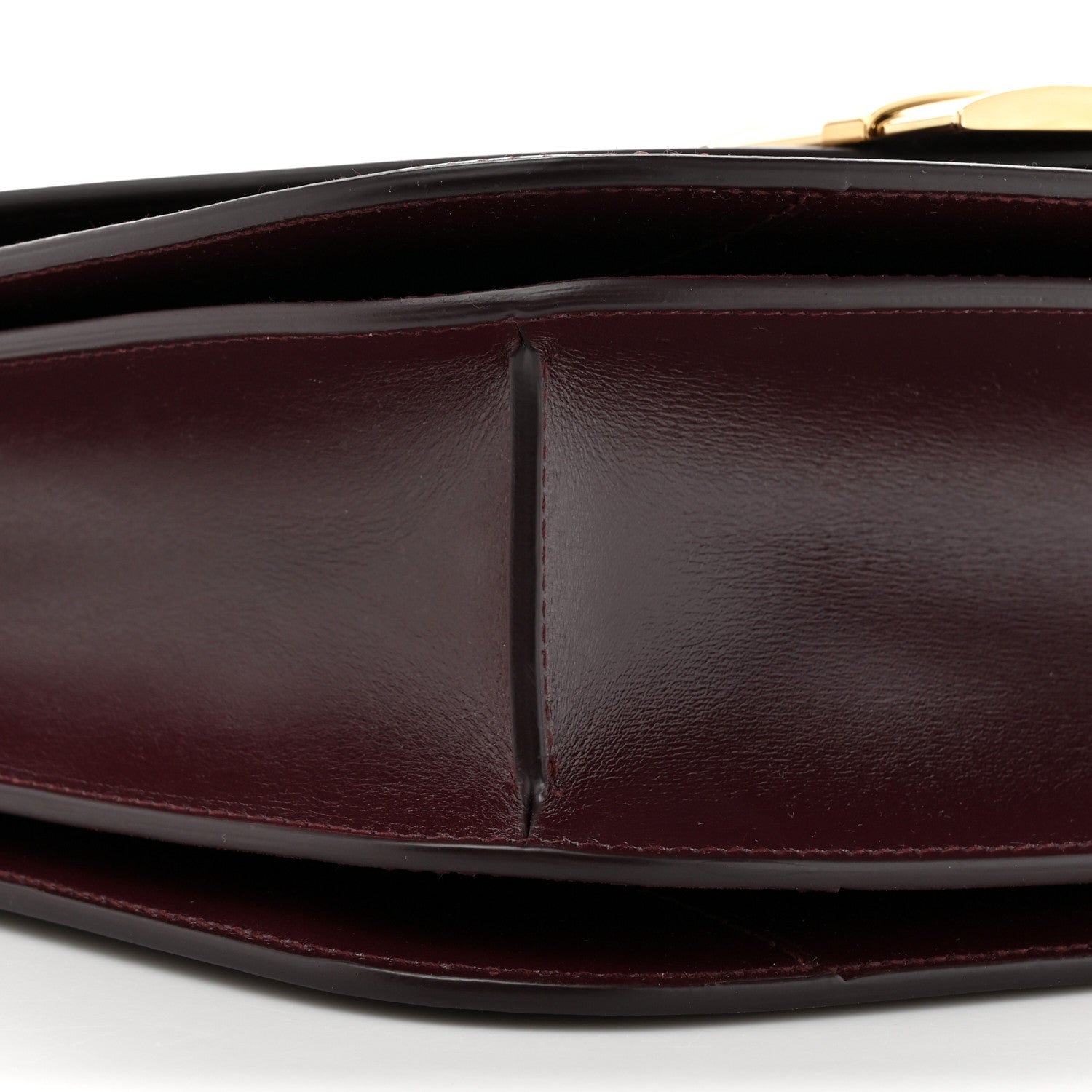 Salvatore Ferragamo Dappled Calfskin Small Fiamma Crossbody Bag Dark Barlo 9 of 9