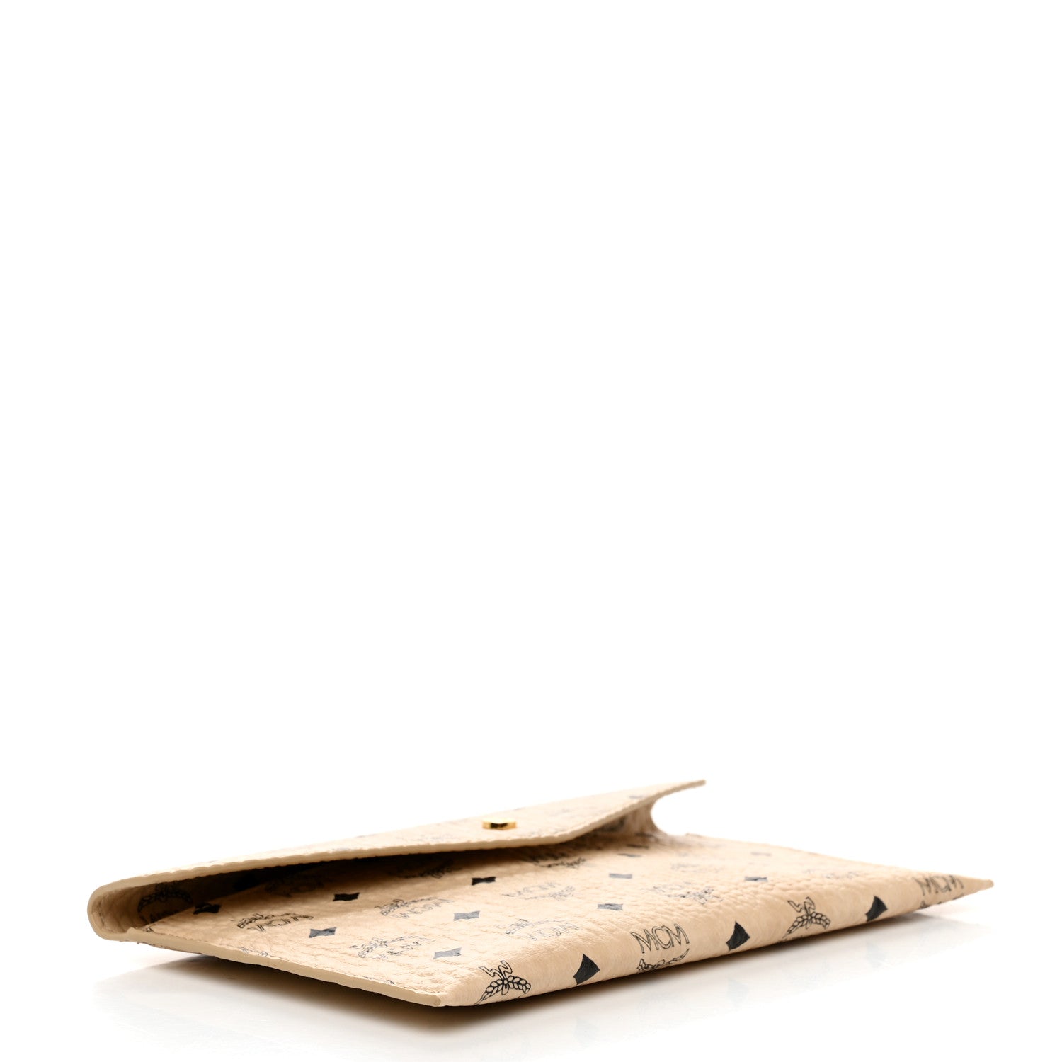 MCM Visetos Envelope Clutch Beige 4 of 8