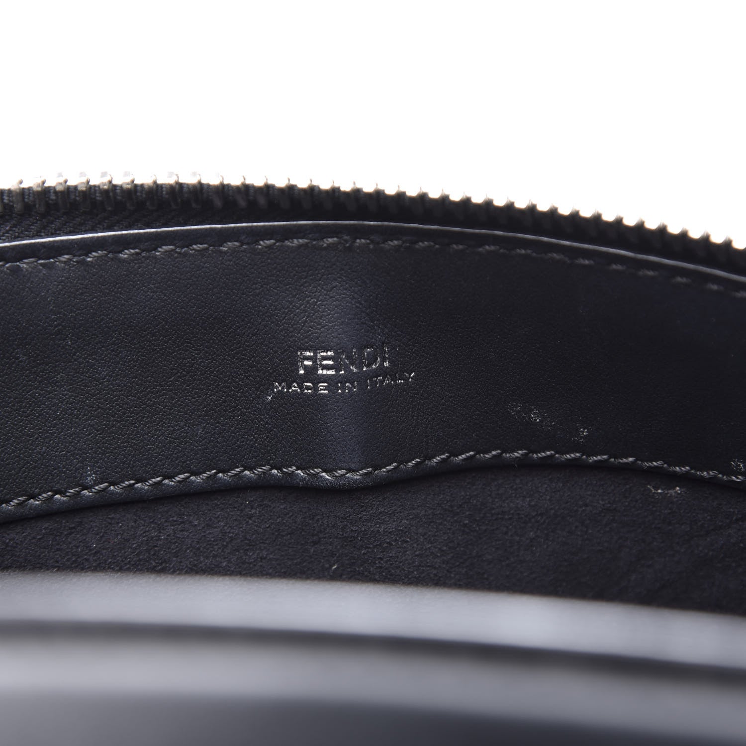 Fendi Vitello Baltico Dolce DotCom Satchel Black Blue Royal 6 of 11