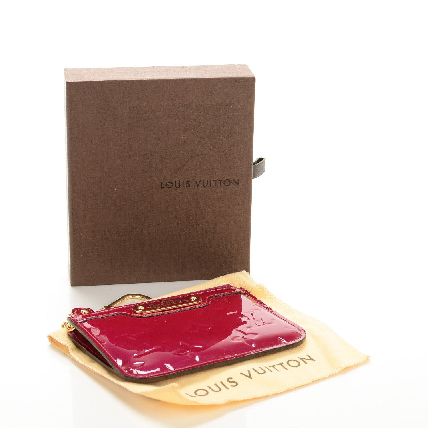 Louis Vuitton Vernis Key Pouch Magenta 4 of 7