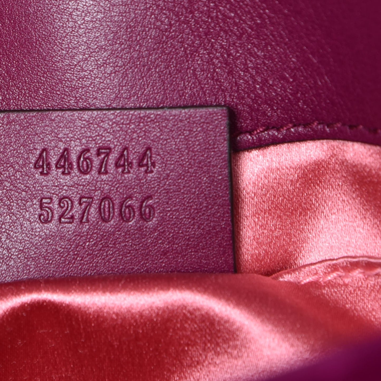Velvet Matelasse Mini GG Marmont Shoulder Bag Fuchsia Violet Cyclamen