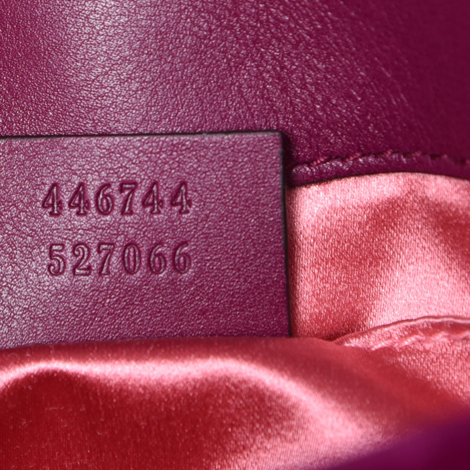 Gucci Velvet Matelasse Mini GG Marmont Shoulder Bag Fuchsia Violet Cyclamen 8 of 8