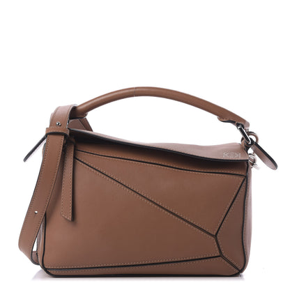 Loewe Calfskin Small Puzzle Bag Tan 1 of 9
