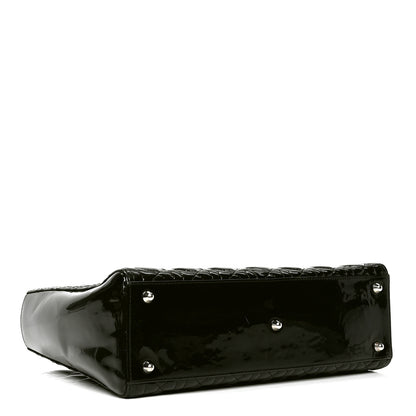 Christian Dior Patent Cannage Large Lady Dior Black 3 of 6