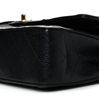 Chanel Caviar Quilted Medium Double Flap Black 10 of 11