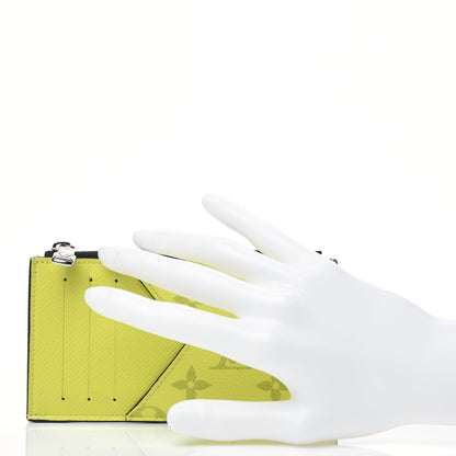 Louis Vuitton Monogram Taiga Coin Card Holder Yellow 2 of 9