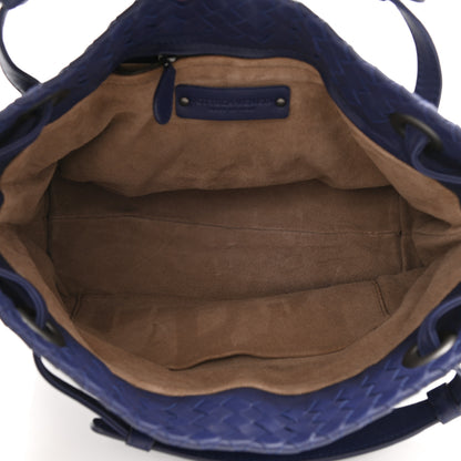 Bottega Veneta Nappa Intrecciato Bella Tote Navy 4 of 8