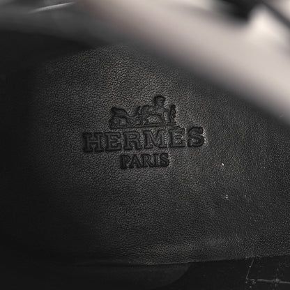 Hermes Calfskin Veo Ankle Boots 37.5 Black 8 of 9