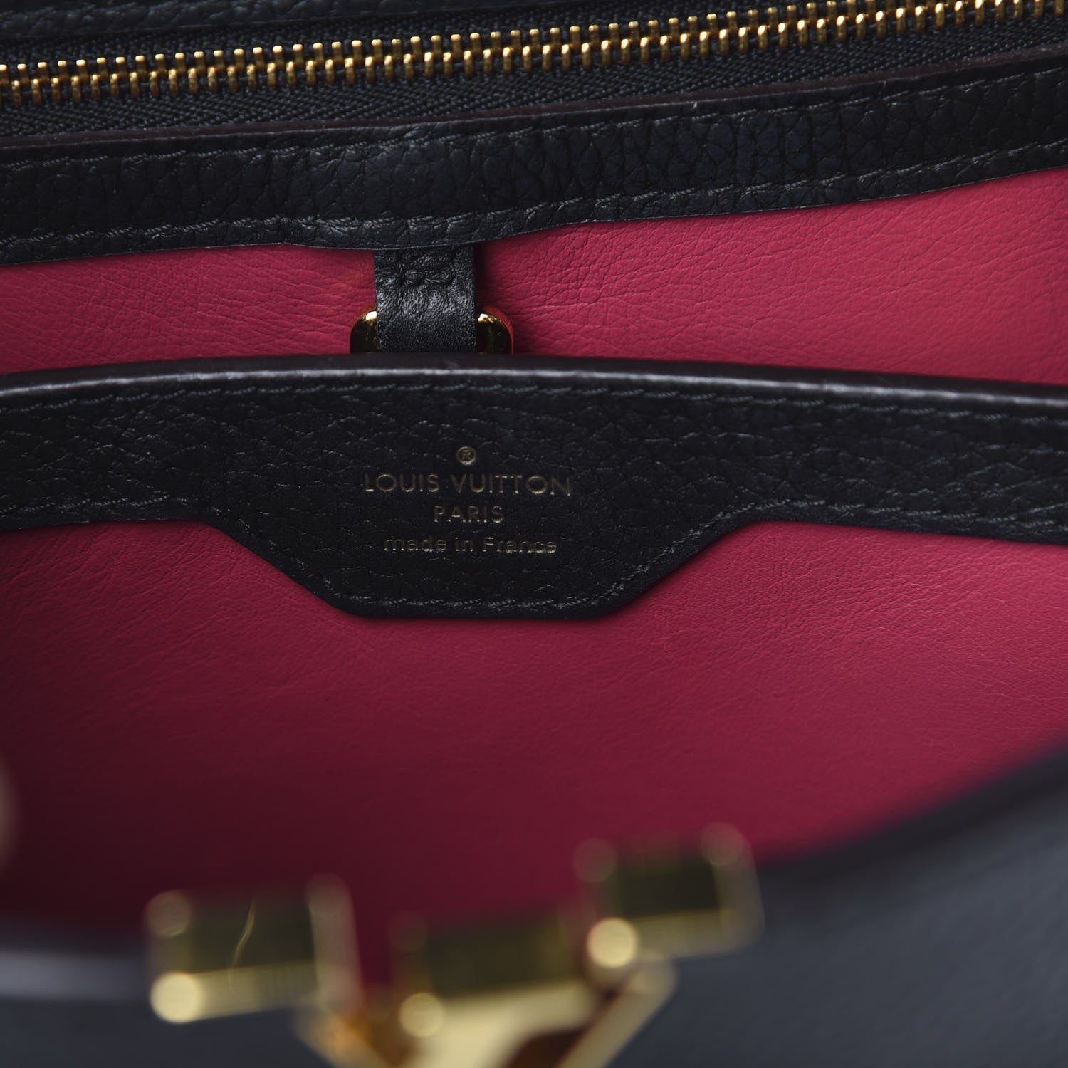 Louis Vuitton Taurillon Capucines BB Black 7 of 12
