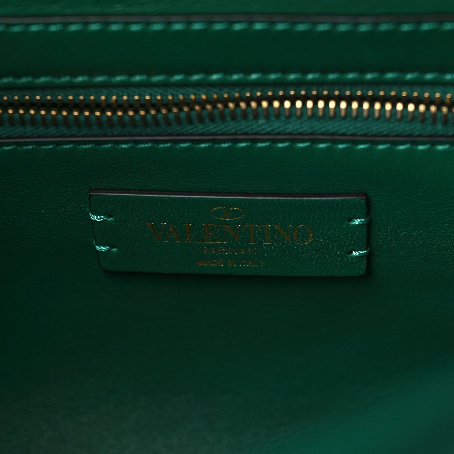 Valentino Garavani Nappa Large Roman Stud Shoulder Bag Jungle 6 of 8