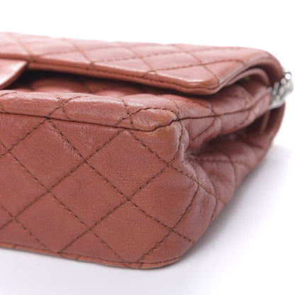 Chanel Glazed Lambskin Quilted Medium Double Flap Bijoux Chain Dark Orange 8 of 9