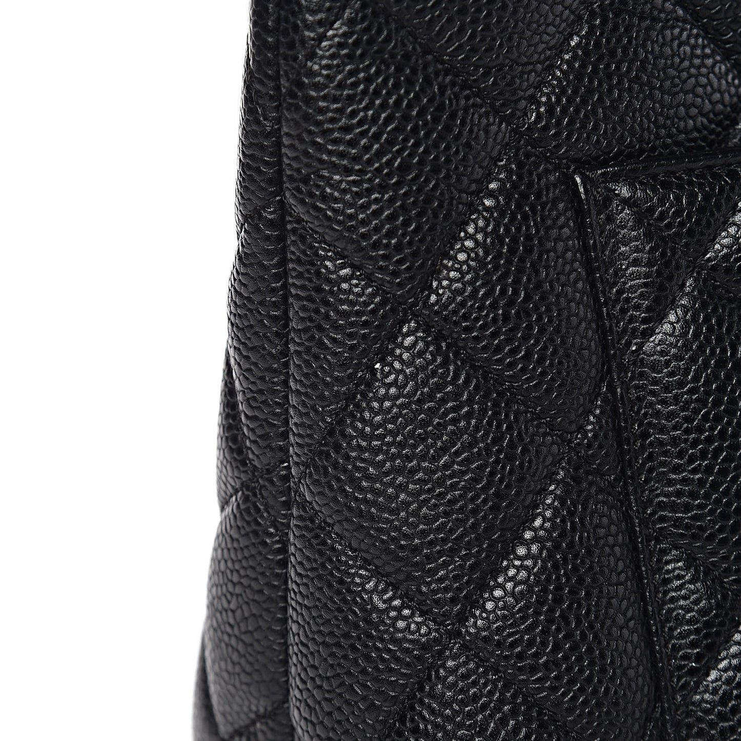 Caviar Quilted Medallion Tote Black