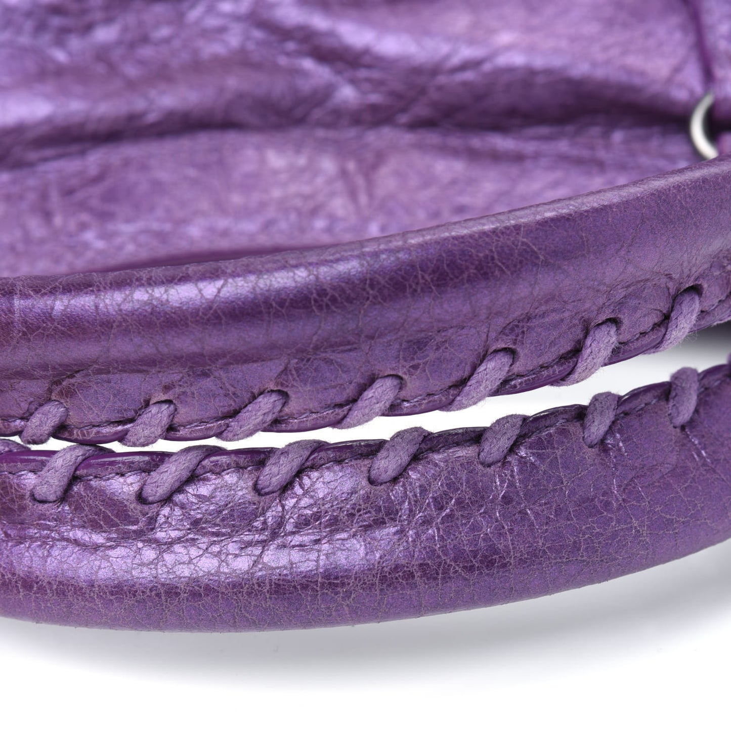 Agneau Classic Hardware City Metallic Purple