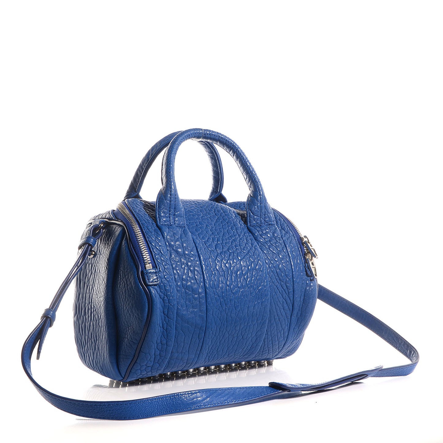 Pebbled Lambskin Rockie Royal w Silver Hardware