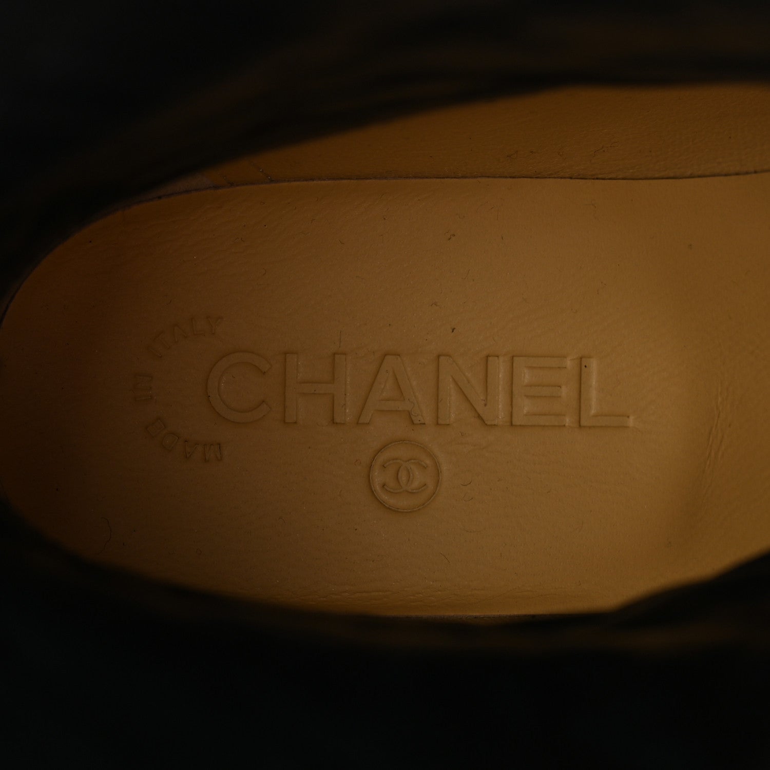 Chanel Calfskin Quilted CC Boots 40 Black 6 of 10