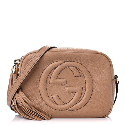 Gucci Pebbled Calfskin Small Soho Disco Bag Camelia 1 of 10