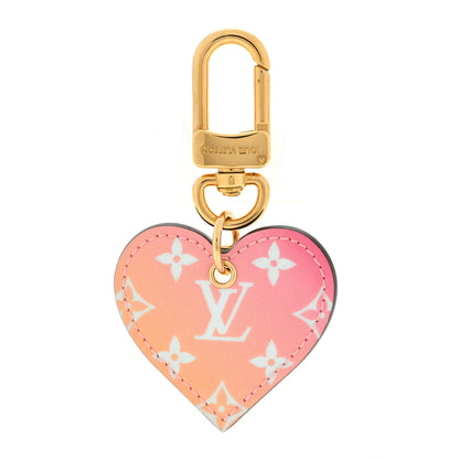 Louis Vuitton Vernis Degrade Love Lock Heart Key Holder Bag Charm Pink White 1 of 3