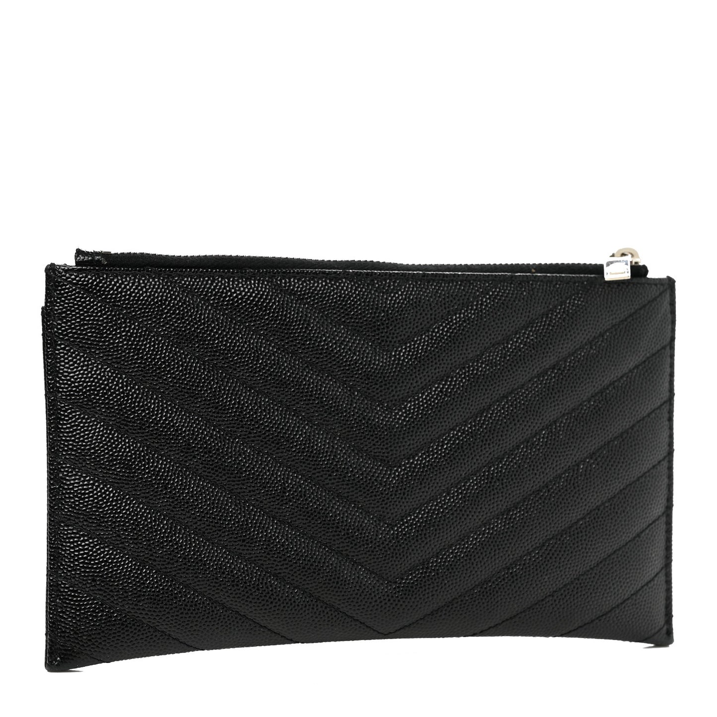Grain De Poudre Chevron Monogram Bill Pouch Black