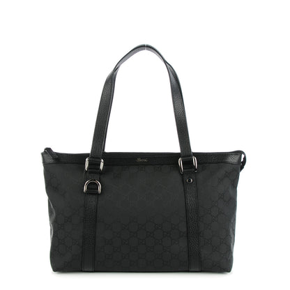 Gucci Nylon Monogram Medium Abbey Tote Black 1 of 7