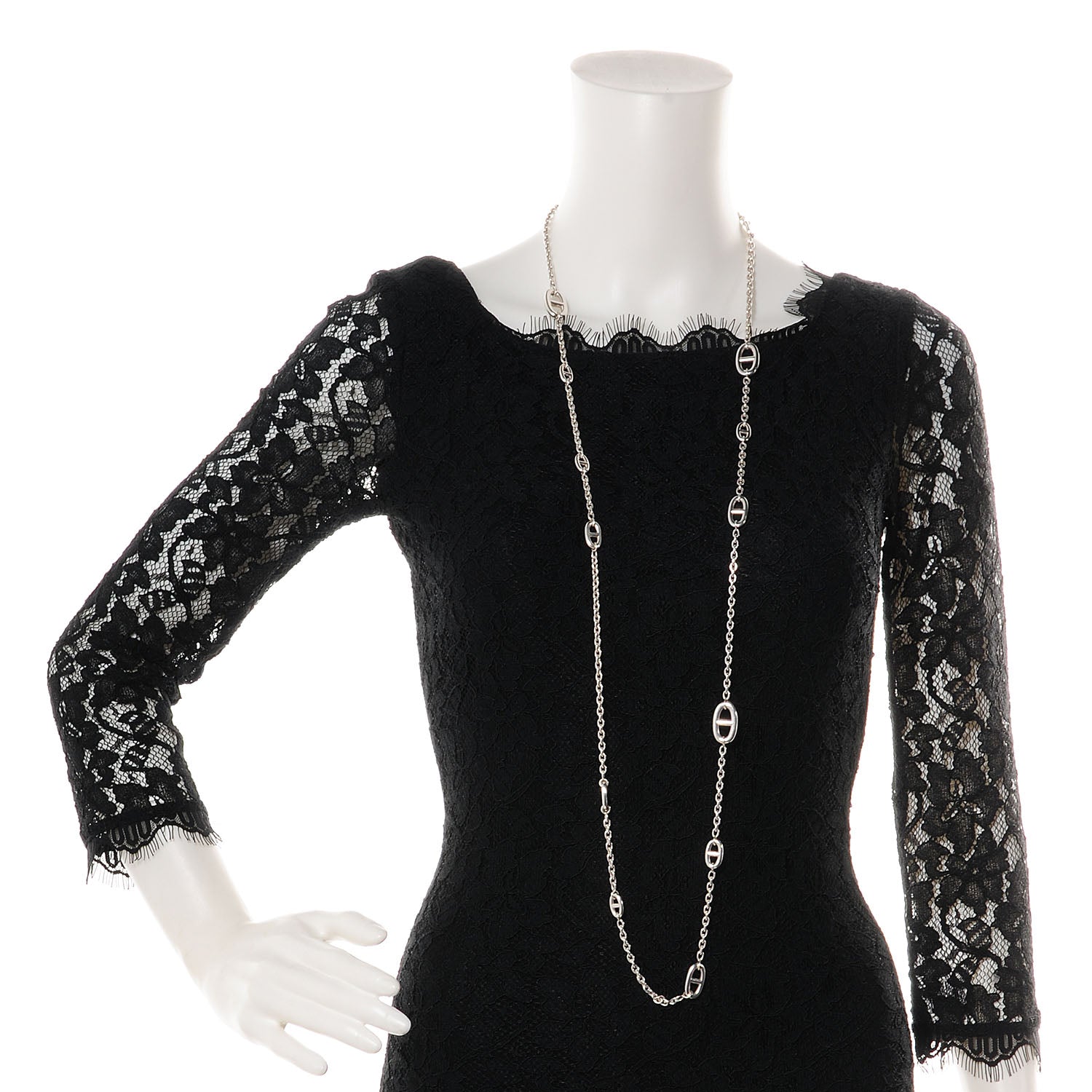 Hermes Sterling Silver Farandole Necklace 120 2 of 6