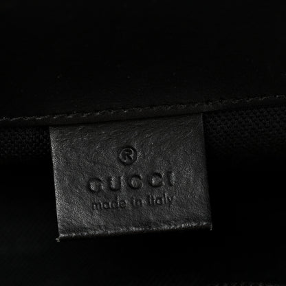 Gucci Soft GG Supreme Monogram Calfskin Web Double Buckle Backpack Black 6 of 14