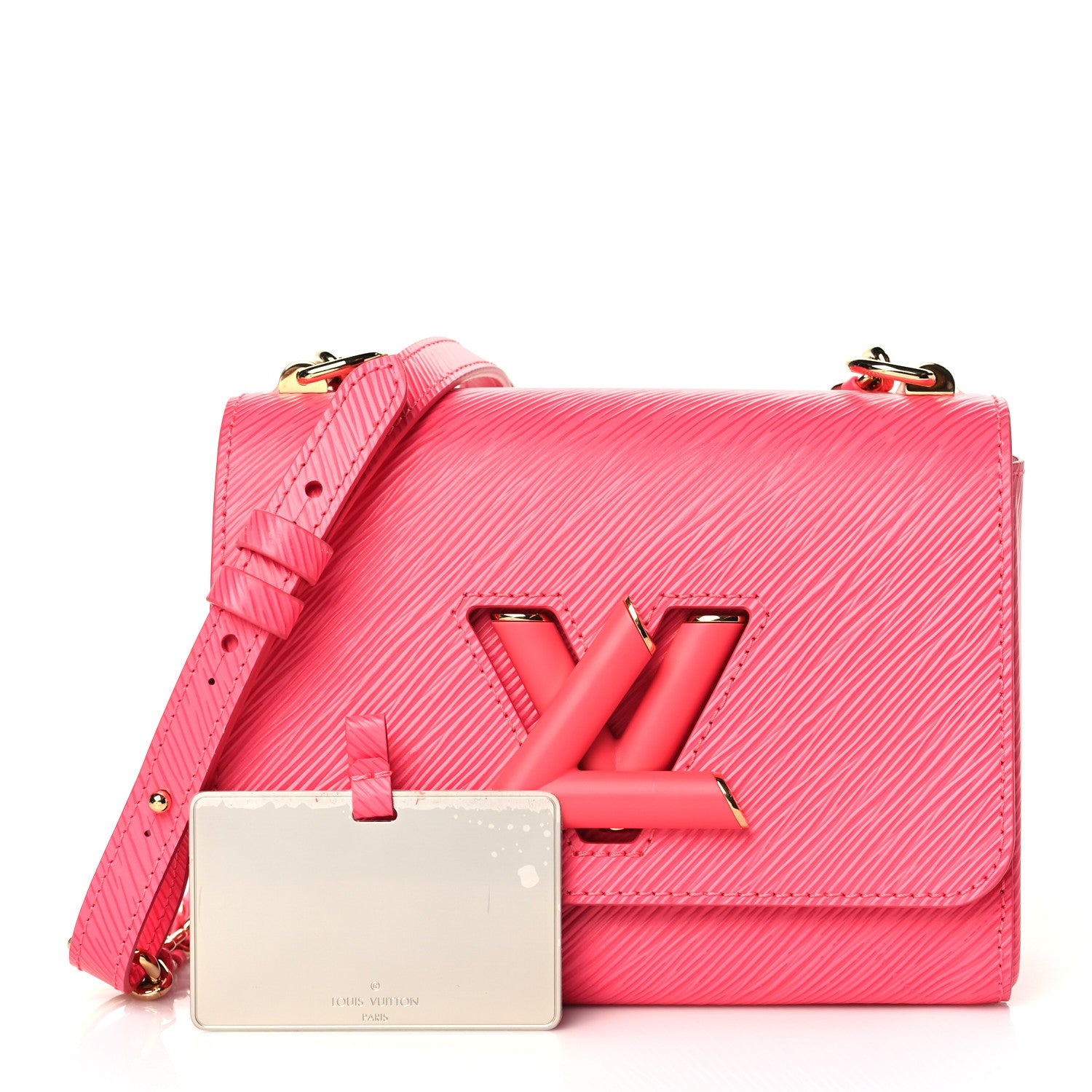 Louis Vuitton Epi Twist Shoulder Bag PM Dragon Fruit 1 of 10