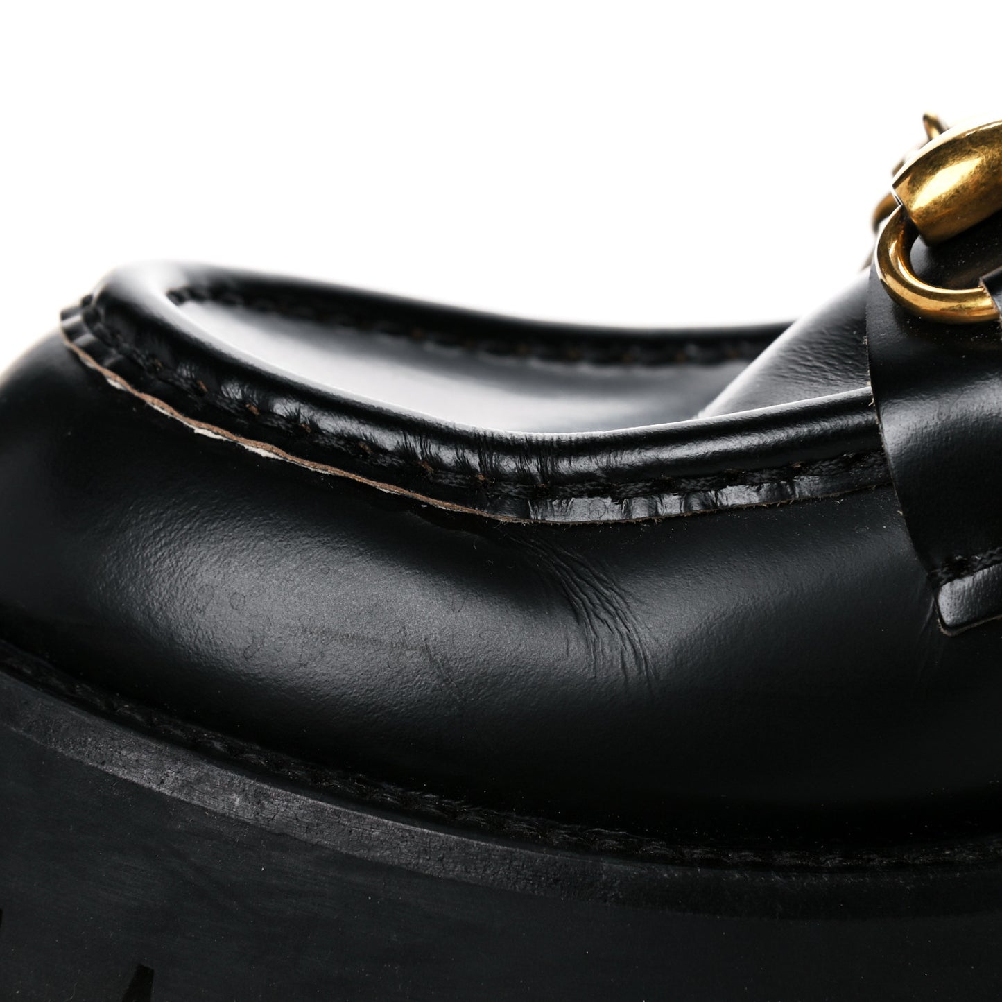 Cordovan Lux Womens Harald Horsebit 25mm Platform Loafers 38 Black