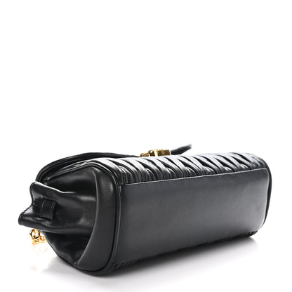 Miu Miu Nappa Matelasse Shoulder Bag Black 4 of 9