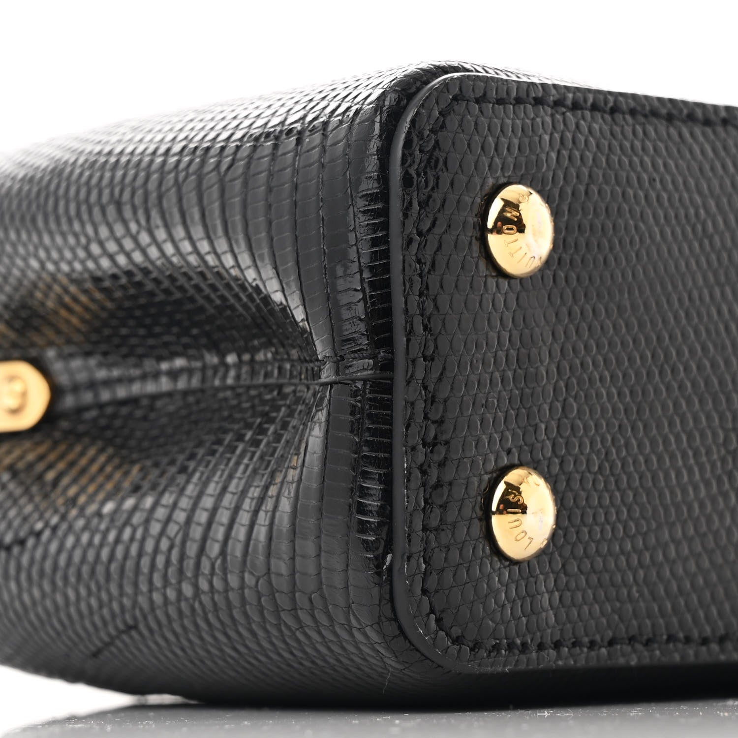 Louis Vuitton Lizard Capucines Mini Black 9 of 11