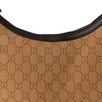 Gucci Canvas Monogram Shoulder Bag Beige 8 of 12