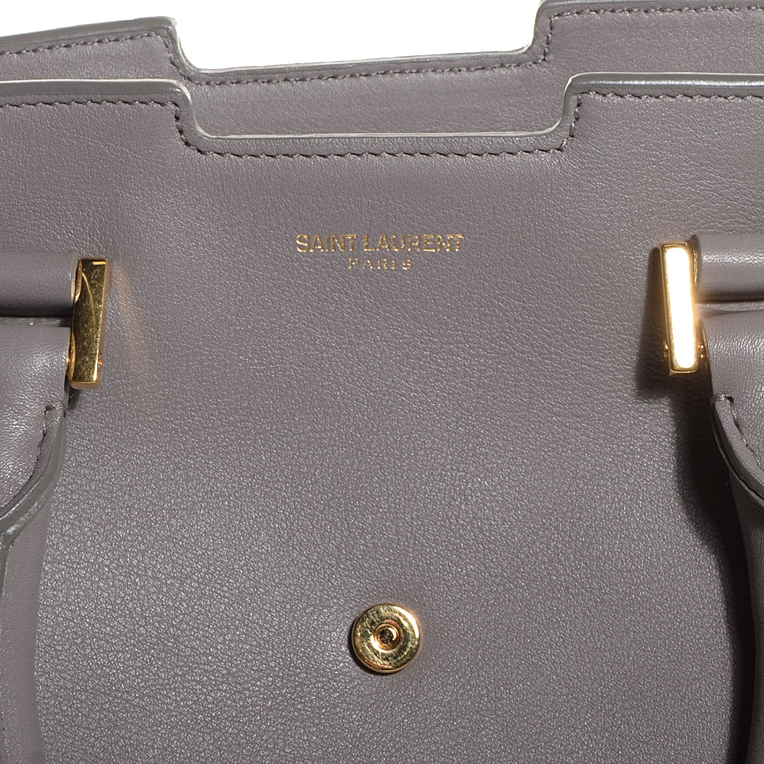 Saint Laurent Calfskin Small Classic Y Cabas Fog 6 of 8