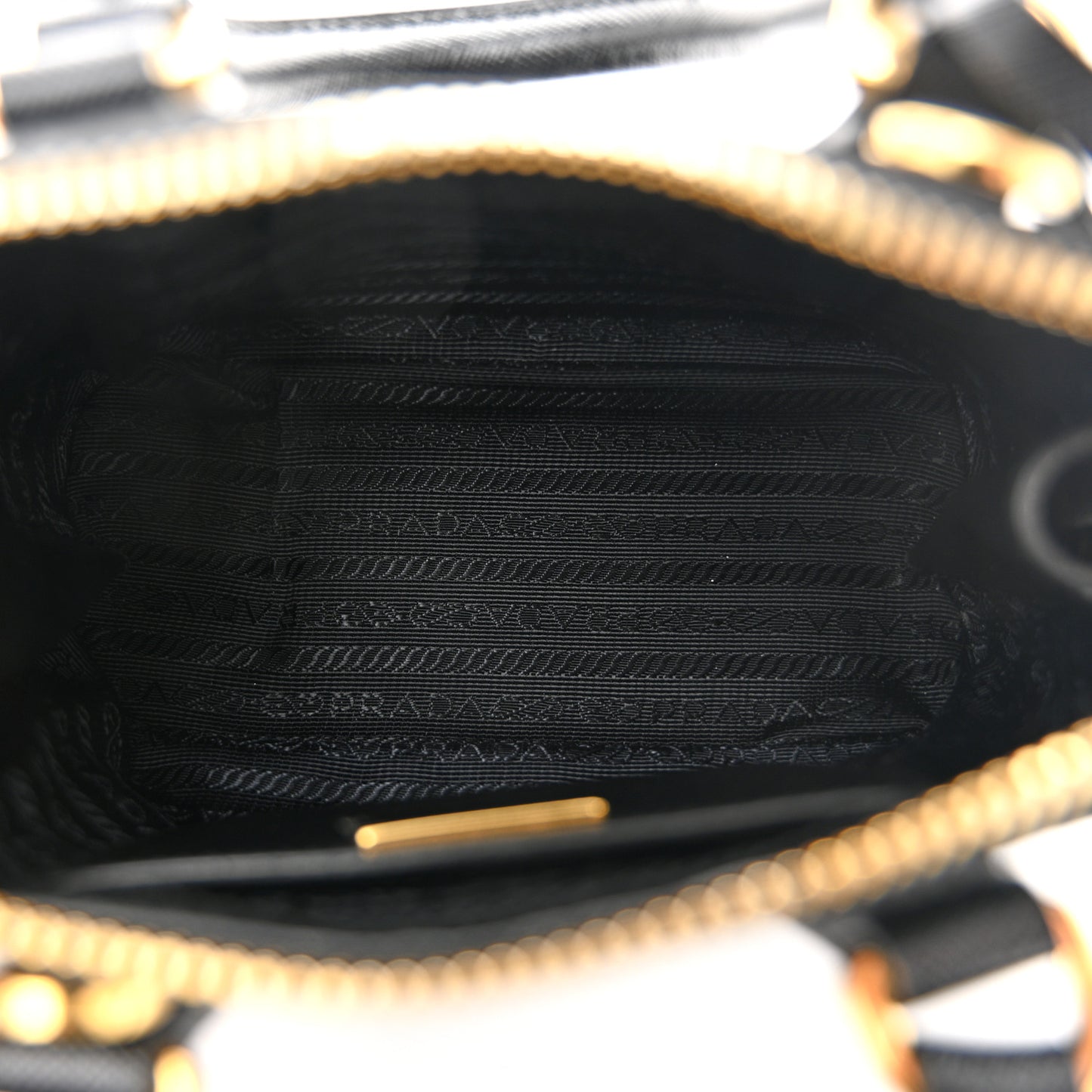 Saffiano Lux Mini Promenade Tote Black