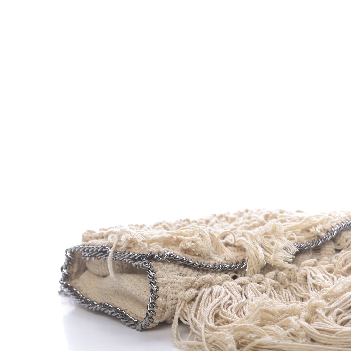 Macrame Mini Falabella Shoulder Bag Egg White